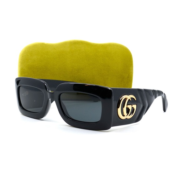 NEW GUCCI GG0811S 001 BLACK GREY AUTHENTIC SUNGLASSES - Picture 10 of 15